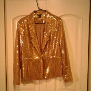 Gold metallic jacket